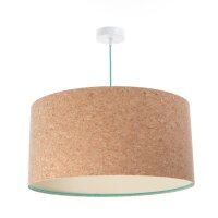 Suspension E27 &Oslash; 50 cm rond Abat-jour li&egrave;ge