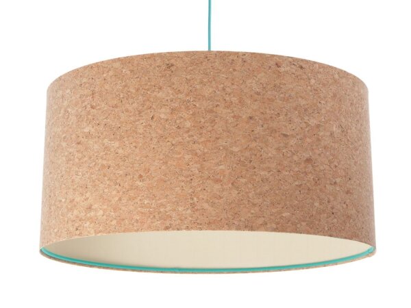 Hängeleuchte Wohnzimmer E27 Ø 60 cm Kork Modern