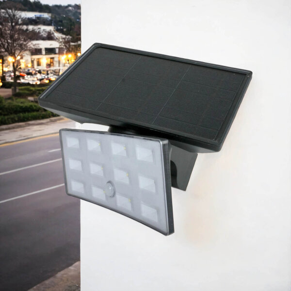 Solarlampe mit Bewegungsmelder außen LED Garten Haus