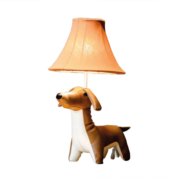 Lampe de table marron chien 48 cm chambre denfant salon