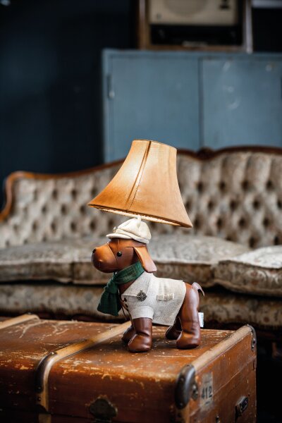 Lampe de table salon chambre denfant chien 48 cm avec LED