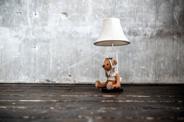 Lampe de table chambre denfant salon 61 cm ours avec LED
