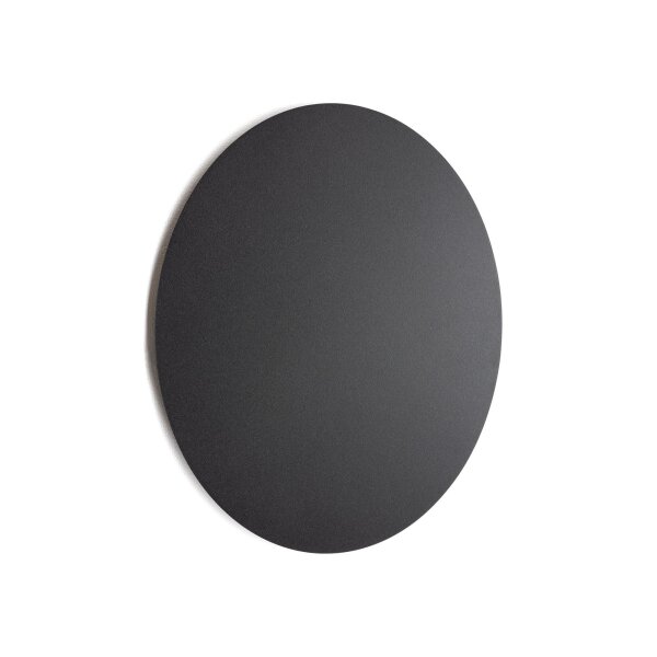 LED Wandleuchte Schwarz Metall flach 3000K 640lm