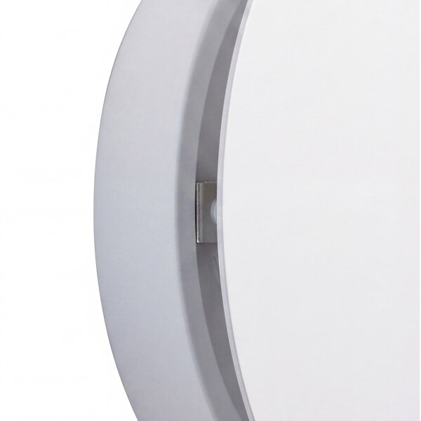 LED Wandleuchte Metall flach rund Ø15cm Weiß
