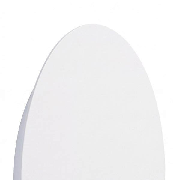 LED Wandleuchte Metall flach rund Ø15cm Weiß