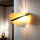 Wandleuchte Glas Schirm Orange Bronze Rustikal innen