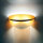 Wandleuchte Glas Schirm Orange Bronze Rustikal innen