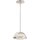 Plafonnier verre m&eacute;tal argent&eacute; ajustable NIKA