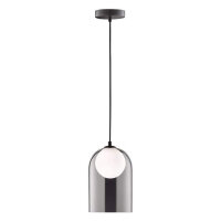 Hängeleuchte Schwarz Weiß Ø 17 cm Glas...