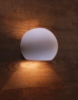 Applique murale plâtre Up Down G9 blanc rond...
