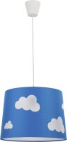 Hängelampe Weiß Blau Stoff Ø 35 cm...