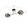 Plafonnier Métal Noir 86 cm de long Moderne CADMUS