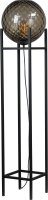 Lampadaire noir métal verre petit 127 cm salon