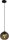 Suspension Noir Verre Boule &Oslash; 20 cm E27 Salle &agrave; manger