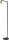 Petit lampadaire 135 cm noir or réglable métal