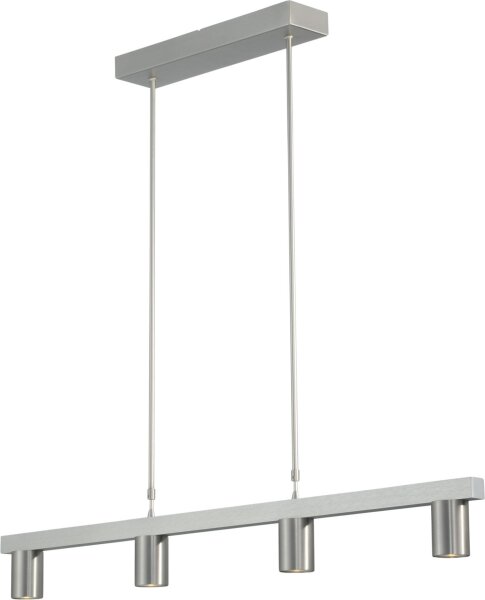 Pendelleuchte länglich Metall 4-flammig 100 cm breit