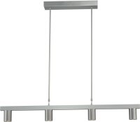 Suspension allong&eacute;e m&eacute;tal 4 flammes 100 cm...