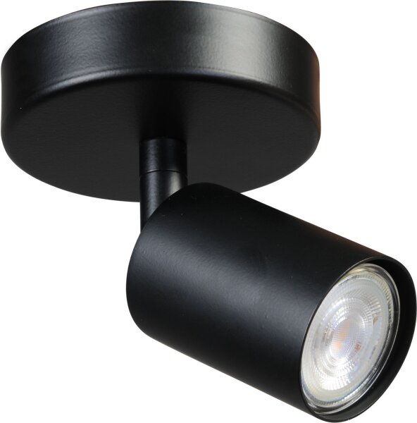 Spot Strahler Schwarz klein Ø 11 cm rund ELSIE