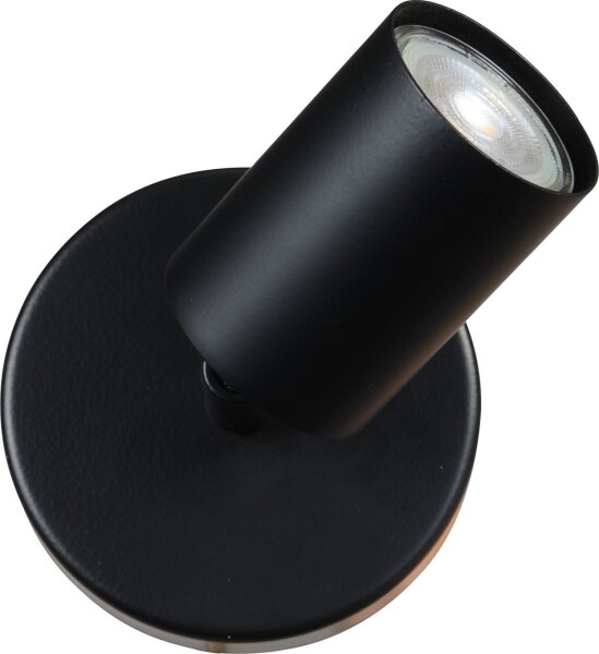 Spot Strahler Schwarz klein Ø 11 cm rund ELSIE