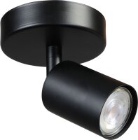 Spot Strahler Schwarz klein Ø 11 cm rund ELSIE