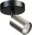 Plafonnier M&eacute;tal Noir Nickel rond r&eacute;glable