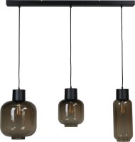 Lampe à suspendre 3 flammes 100 cm de large verre...