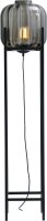 Kleine Stehleuchte Glas Metall 138 cm Schwarz E27
