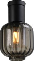Lampe de plafond noir verre m&eacute;tal &Oslash; 20 cm...
