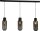 H&auml;ngeleuchte Esstisch 3-flammig Glas Metall 130 cm E27