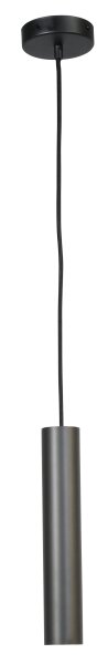 Suspension Noir Métal Cylindre Ø 5,4 cm étroit