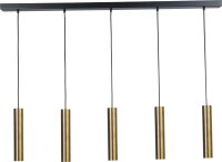 Suspension métal noir laiton orientable GU10