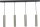 Suspension m&eacute;tal 4 flammes GU10 orientable ERION