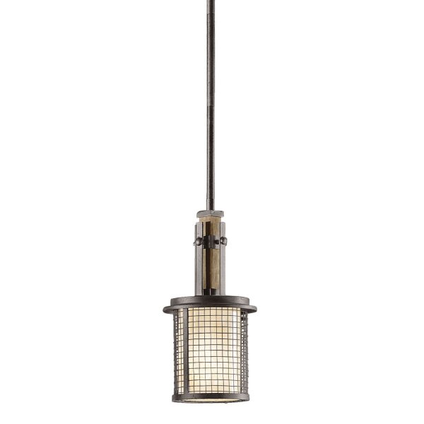 Lampe industrielle salon fer pierre réglable