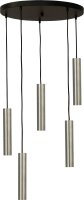 Lampe à suspendre 5 flammes noir nickel...