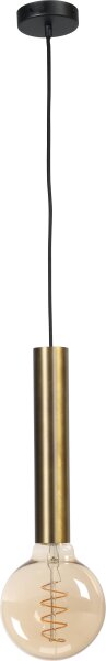 Lampe à suspendre laiton noir pour E27 métal ESJA