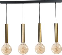 Lampe &agrave; suspendre en laiton noir m&eacute;tal pour...