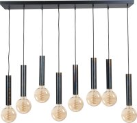 Lampe &agrave; suspendre en m&eacute;tal pour E27 noir...