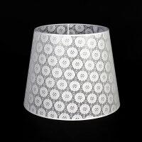 Lampenschirm Stehlampe Weiß Spitze Textil E27