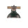 Applique murale HAKON cuivre antique bois véritable métal