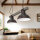 Lampe à suspension de style rustique en bois véritable, cuivre antique HAKON