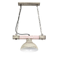 HAKON Lampe à suspendre Shabby blanc rustique vintage