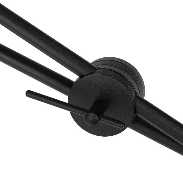 Wandlampe mit Schalter Schwarz Gold VIPER flexibel