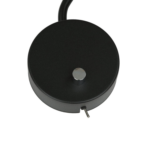 Wandlampe mit Schalter Schwarz Gold VIPER flexibel