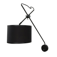 Applique avec interrupteur noir or VIPER flexible