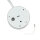 Applique murale Loft avec interrupteur VIPER flexible blanc
