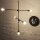 Lampe à suspendre noire design industriel réglable E27