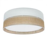 Deckenleuchte rund Ø 45 cm Boho Style 3x E27 Stoff...