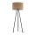 Dreibein Stehlampe Jute Metall 159 cm Braun Schwarz Boho