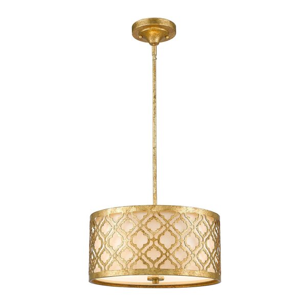 Arabesque Plafonnier ALADYN Feuille dor antique ronde