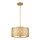 Arabesque Plafonnier ALADYN Feuille dor antique ronde